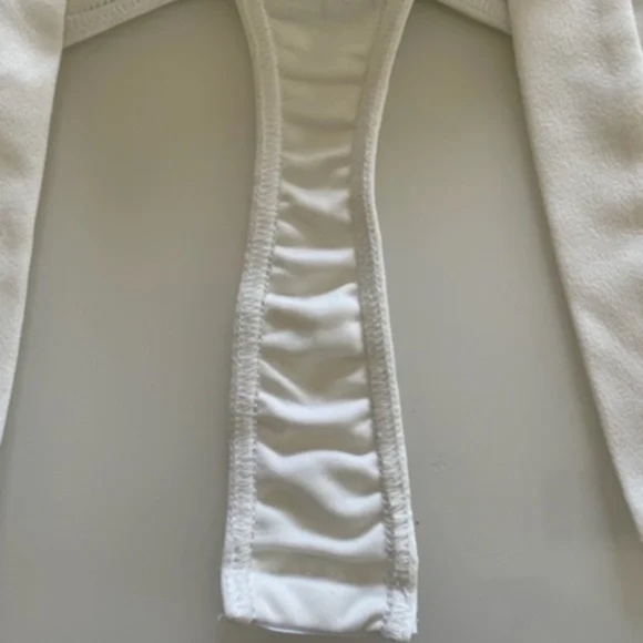 Boohoo | White Hook & Eye Sleeveless Corset Bodysuit, Size 6 - Picture 10 of 11